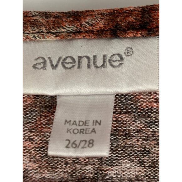 Avenue Womens Plus Size 26/28 3X 3/4 Sleeve Tops lot of 2 RZ10407 Tunic - Picture 6 of 12